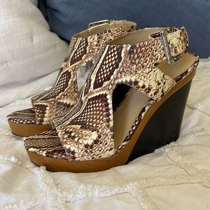Michael Kors Snakeskin Wedge Women’s Size 7.5